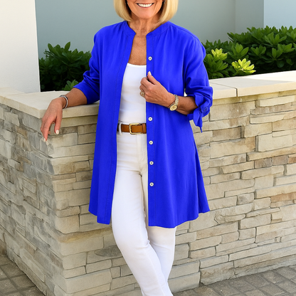 Louise™ | Elegant skjorte bluse med sløjfeærmer