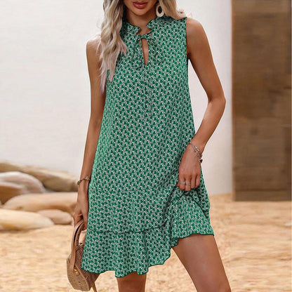 Linda™ | Elegant ærmeløs kjole med V-hals