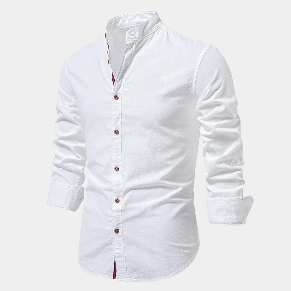 Herreskjorte med stiv krage