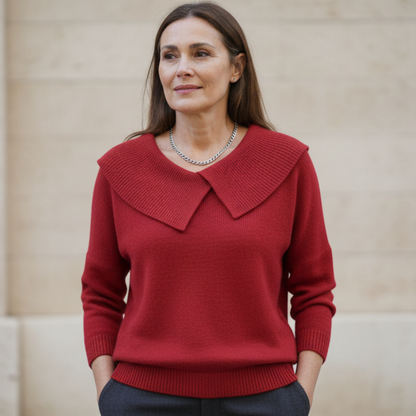 Lucia | Varm trøje med blød krave