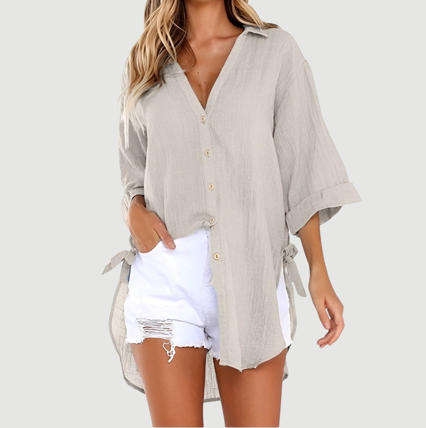 Ruta™ – Luftig og behagelig hørbluse