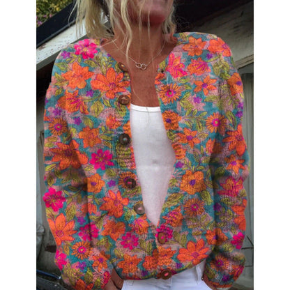 Sofia™ | Let cardigan med legende print